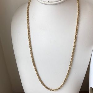 24” long vintage gold tone chain # 2